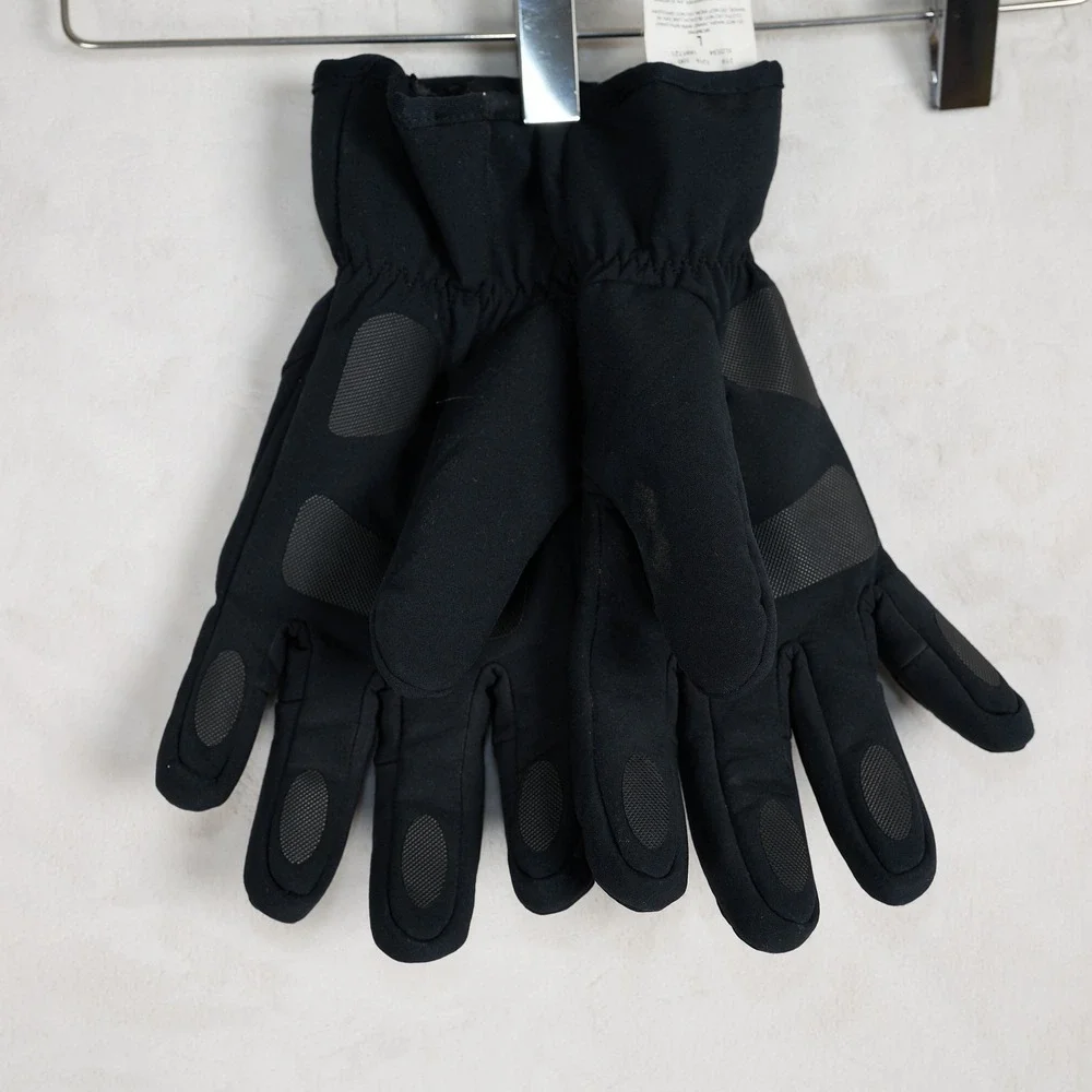 Columbia Womens Black Softshell Fleece Lined Winter Gloves Large XL0534